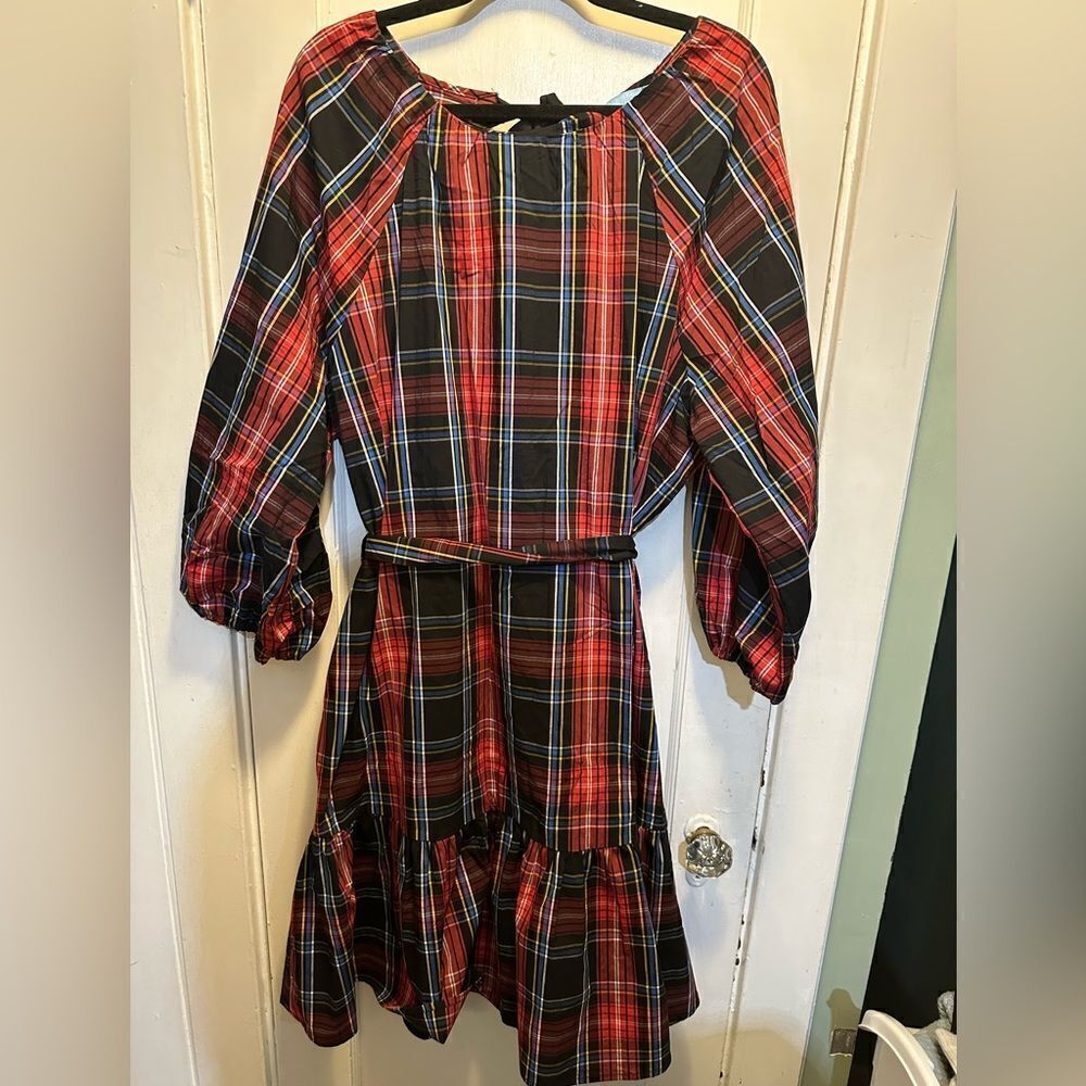 Draper James RSVP Gorgeous Plaid Dress NWOT